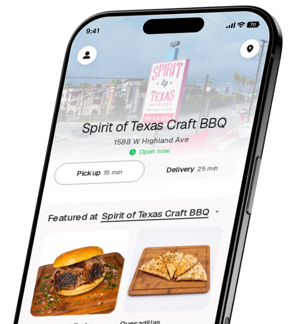 Spirit of Texas Craft BBQ app preview
