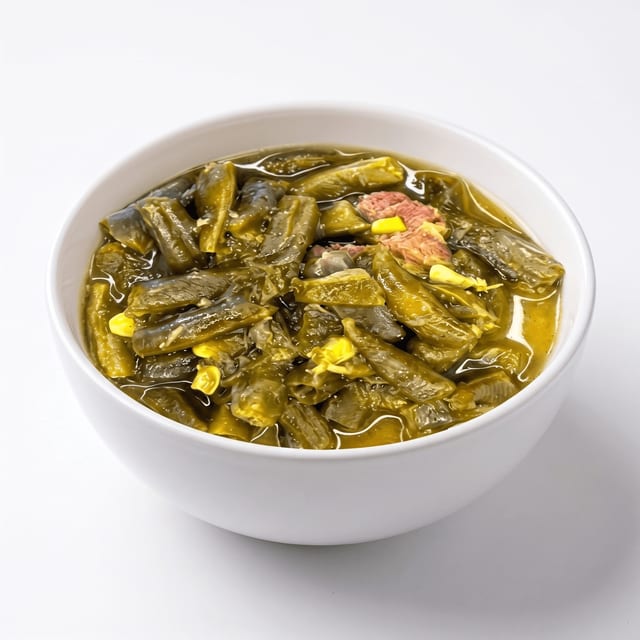 Green Beans with Turkey.